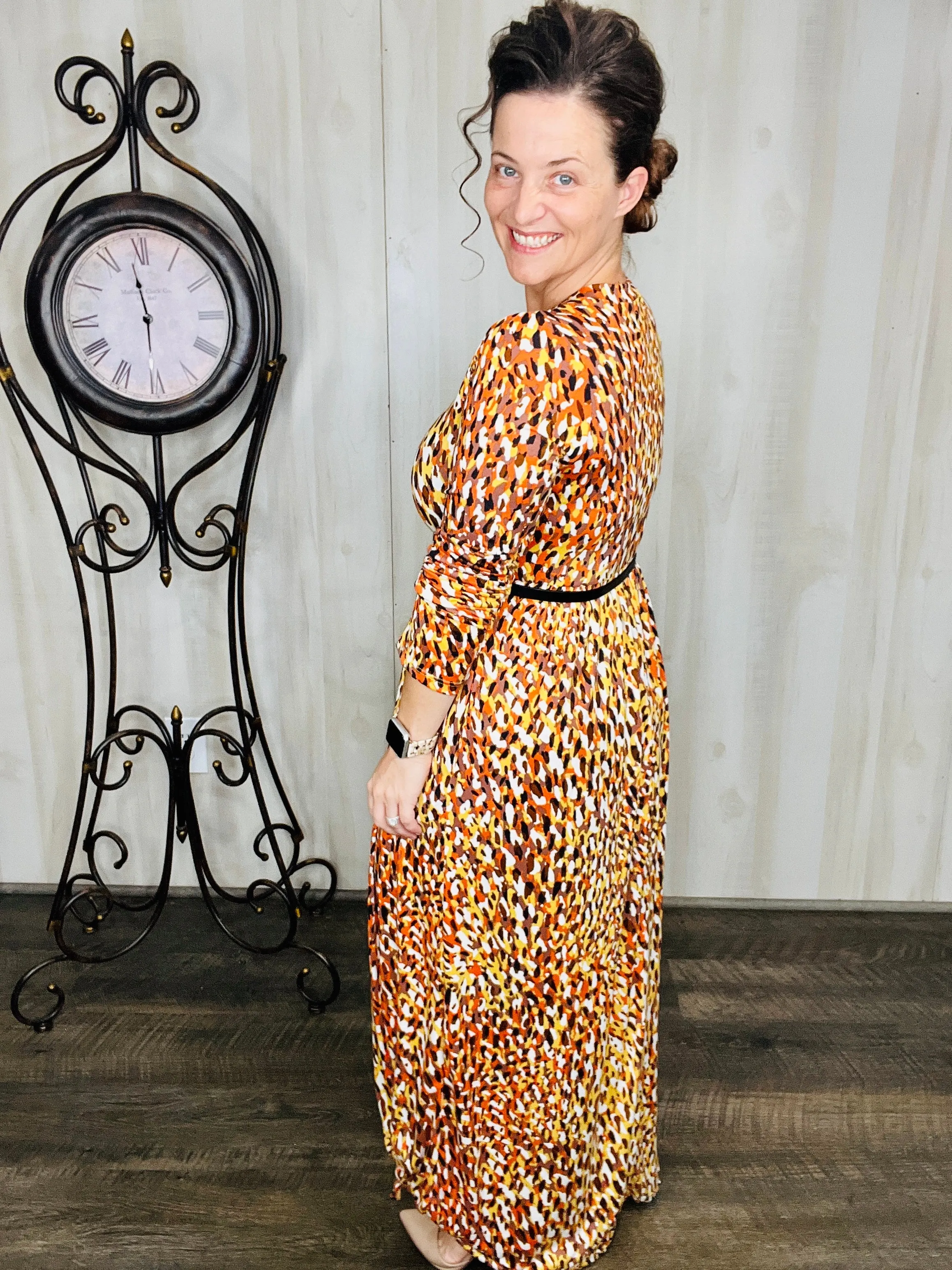 Harvest & Animal Print Vibes Dress