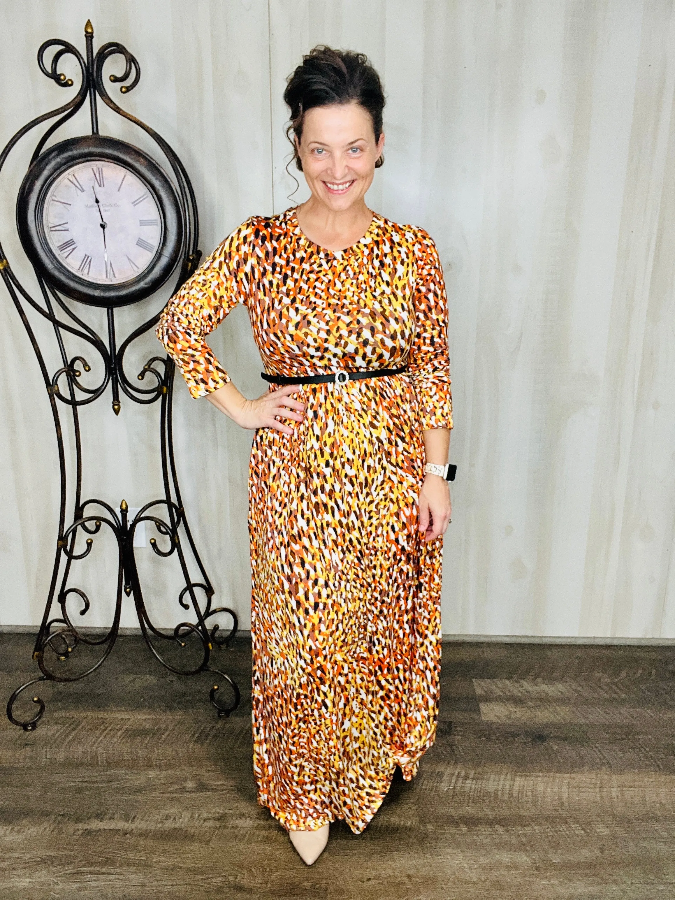 Harvest & Animal Print Vibes Dress