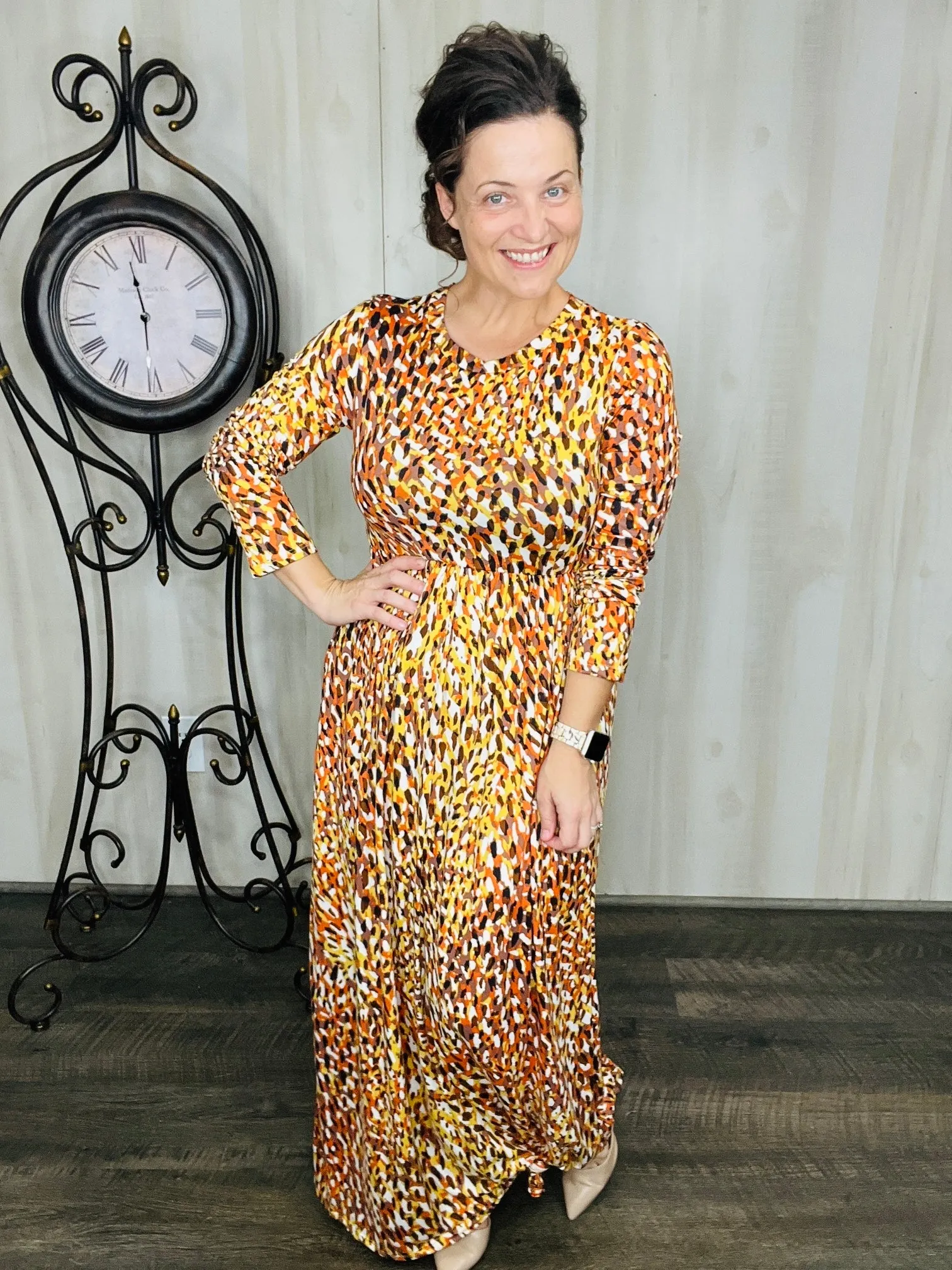 Harvest & Animal Print Vibes Dress