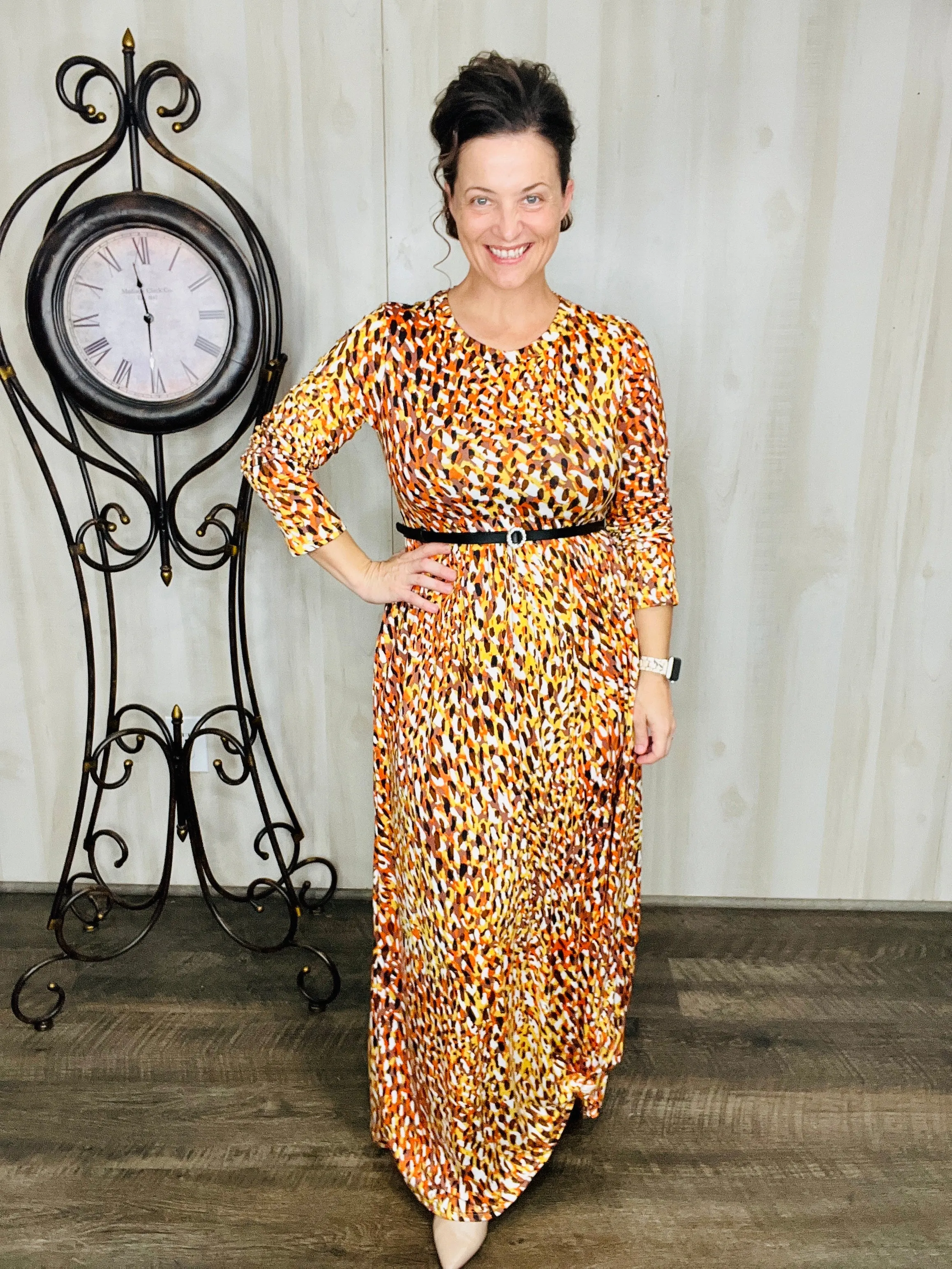 Harvest & Animal Print Vibes Dress