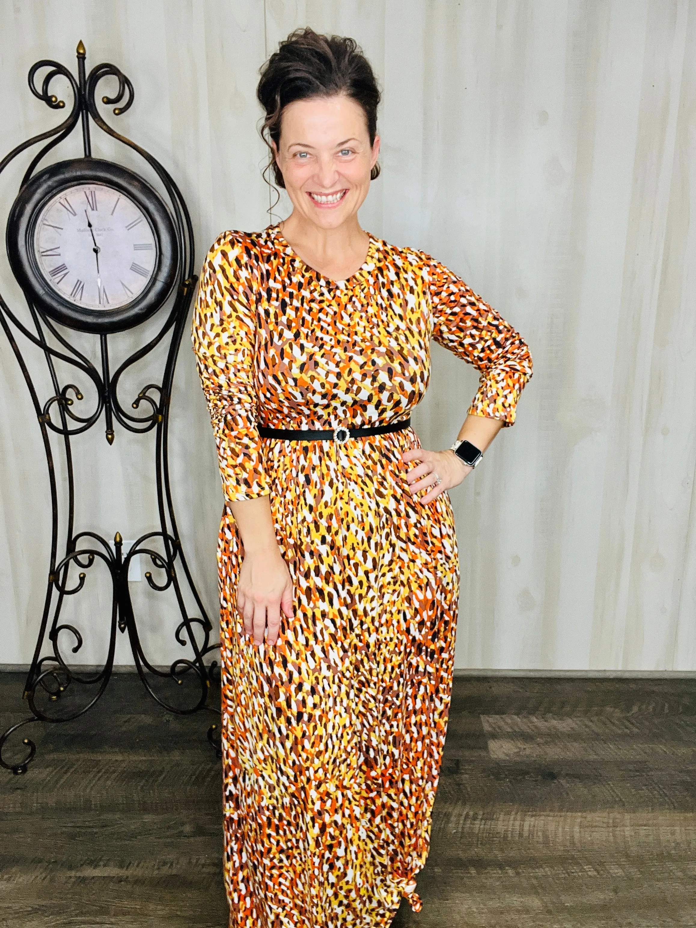 Harvest & Animal Print Vibes Dress