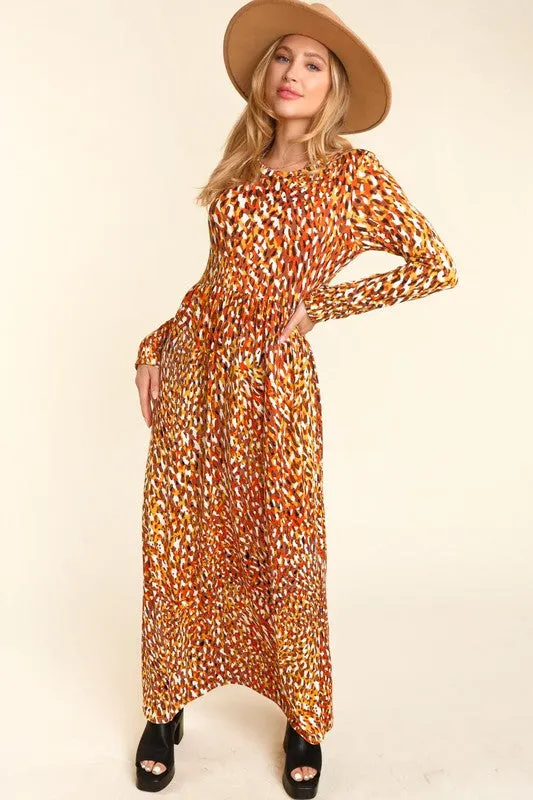 Harvest & Animal Print Vibes Dress