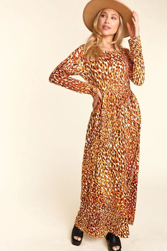 Harvest & Animal Print Vibes Dress