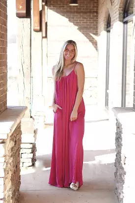 Havana Hot Pink Maxi Dress