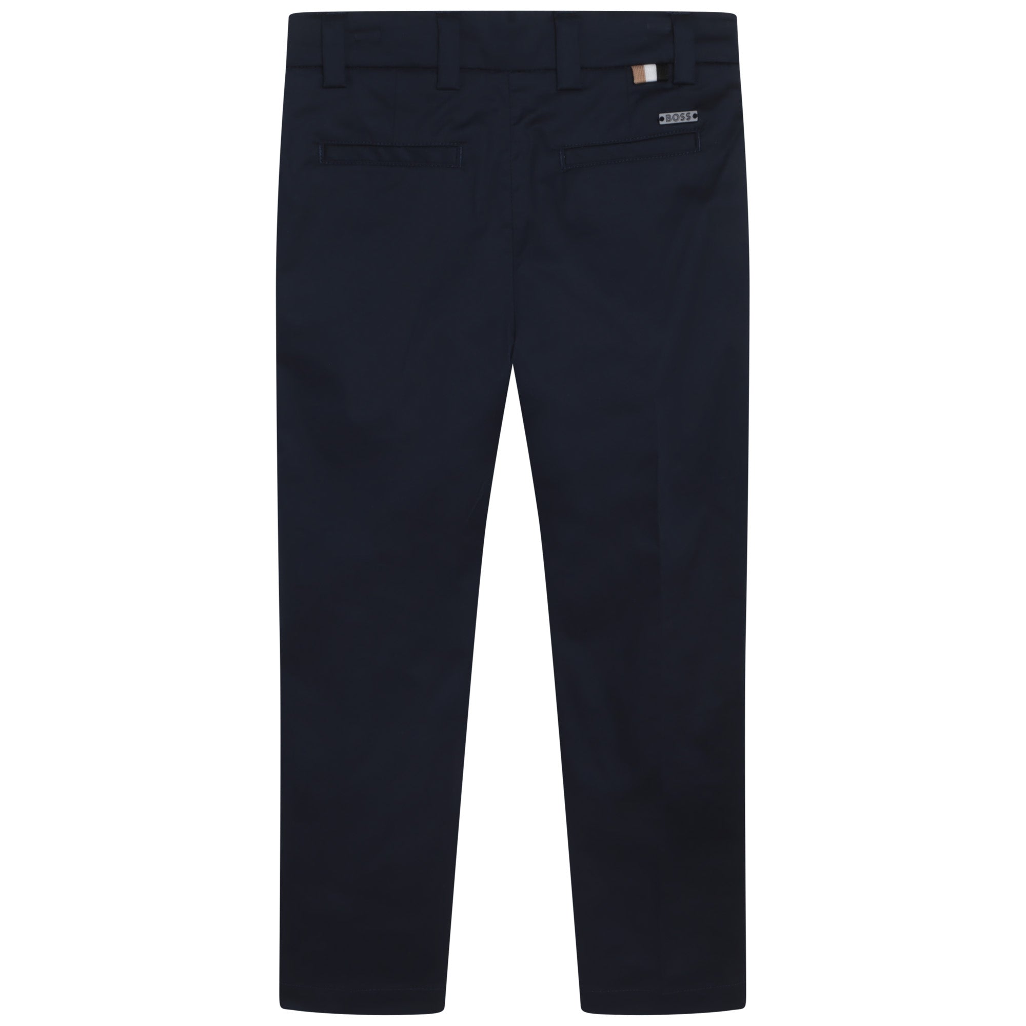 Hugo Boss Boys Cotton Dress Pants_ Navy J24779-849