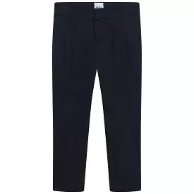 Hugo Boss Boys Cotton Dress Pants_ Navy J24779-849