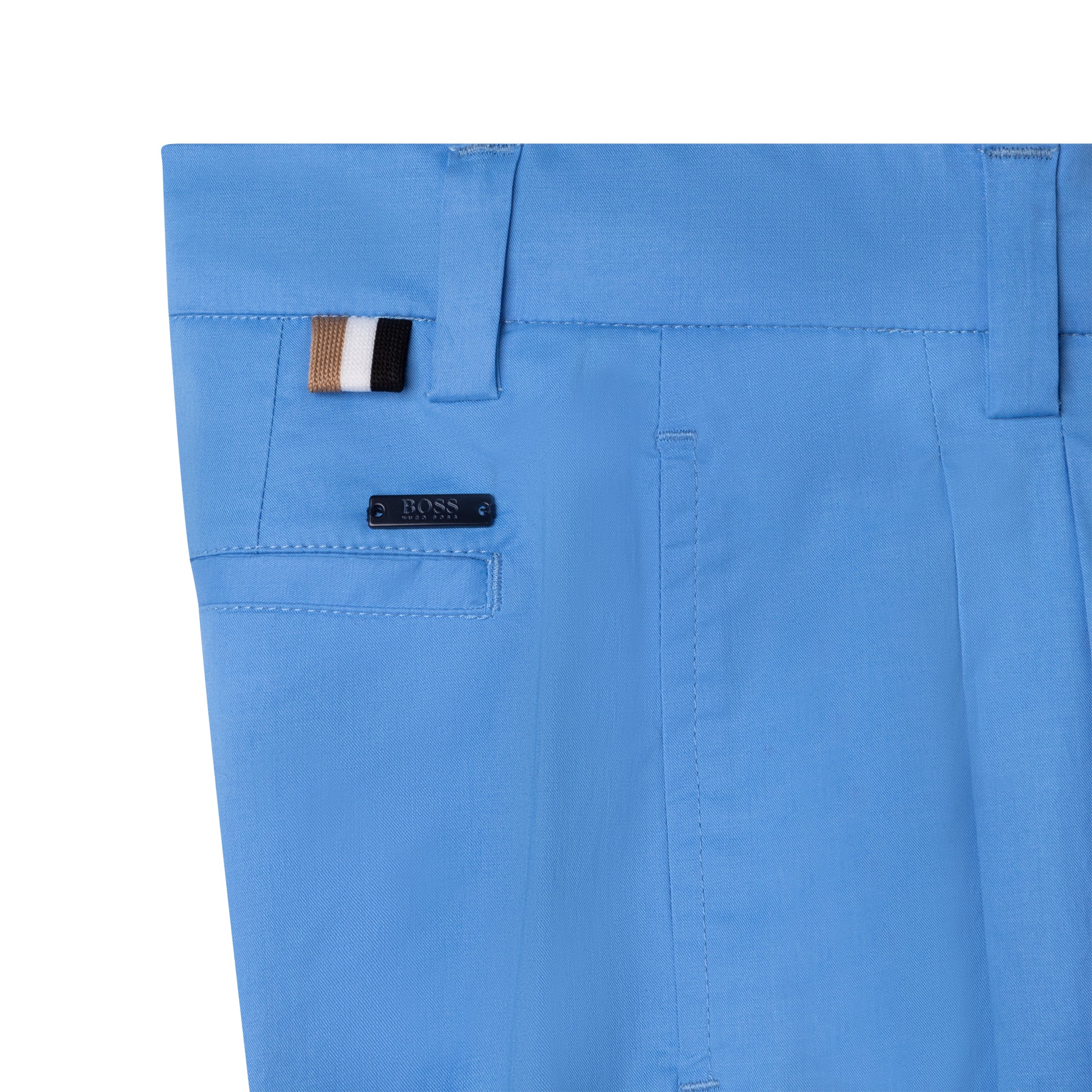 Hugo Boss Boys Cotton Dress Pants_ Pale Blue J24779-784