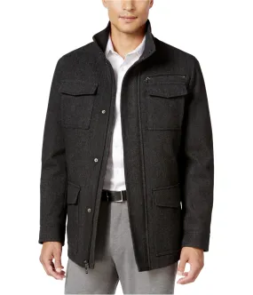 I-N-C Mens Herringbone Stand Collar Jacket