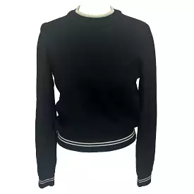 Isabel Marant Etoile Black Knit Viscose Sporty Sweater XS/S/M