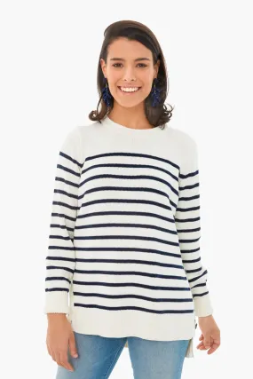 Ivory Bar Harbor Striped Sweater