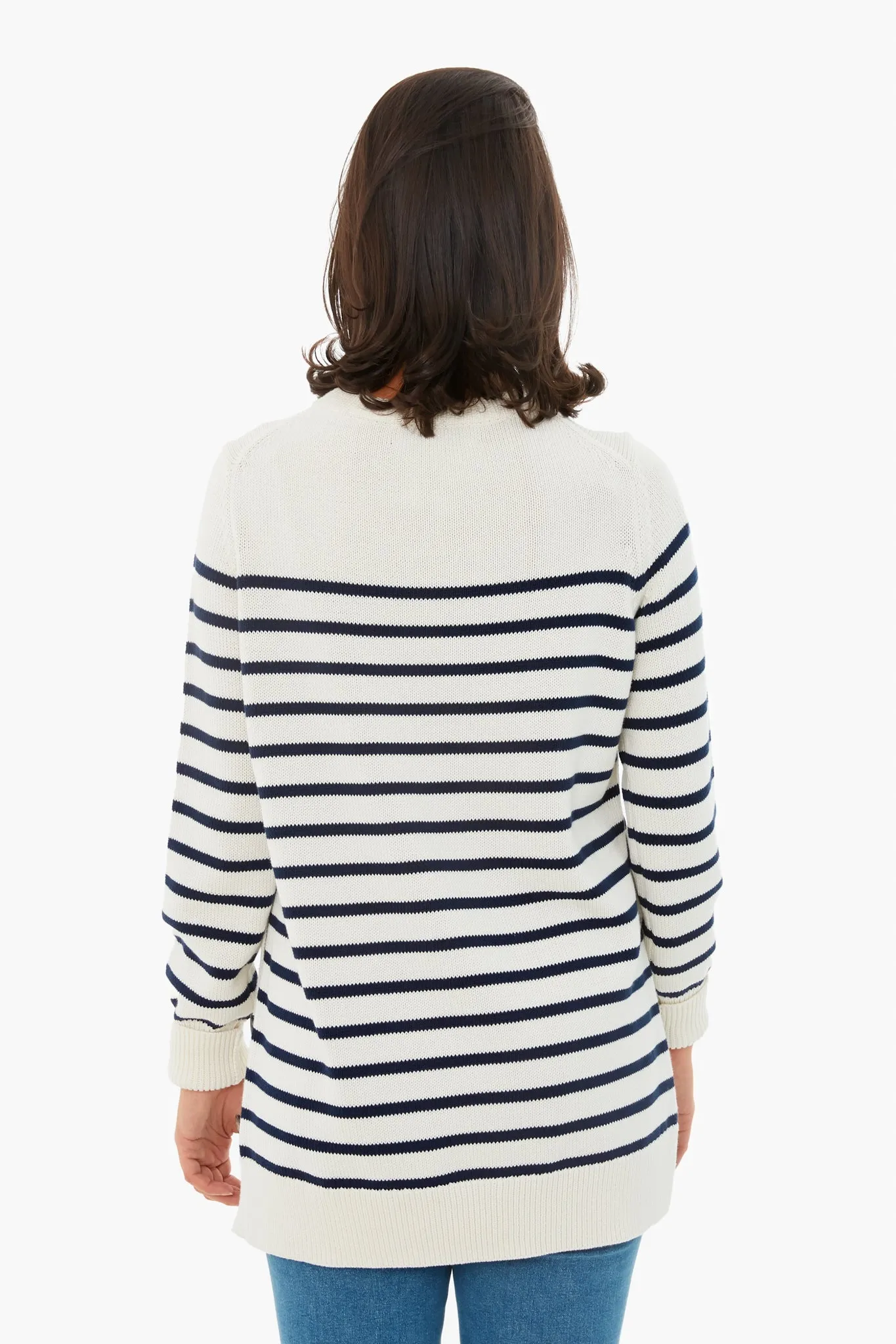 Ivory Bar Harbor Striped Sweater