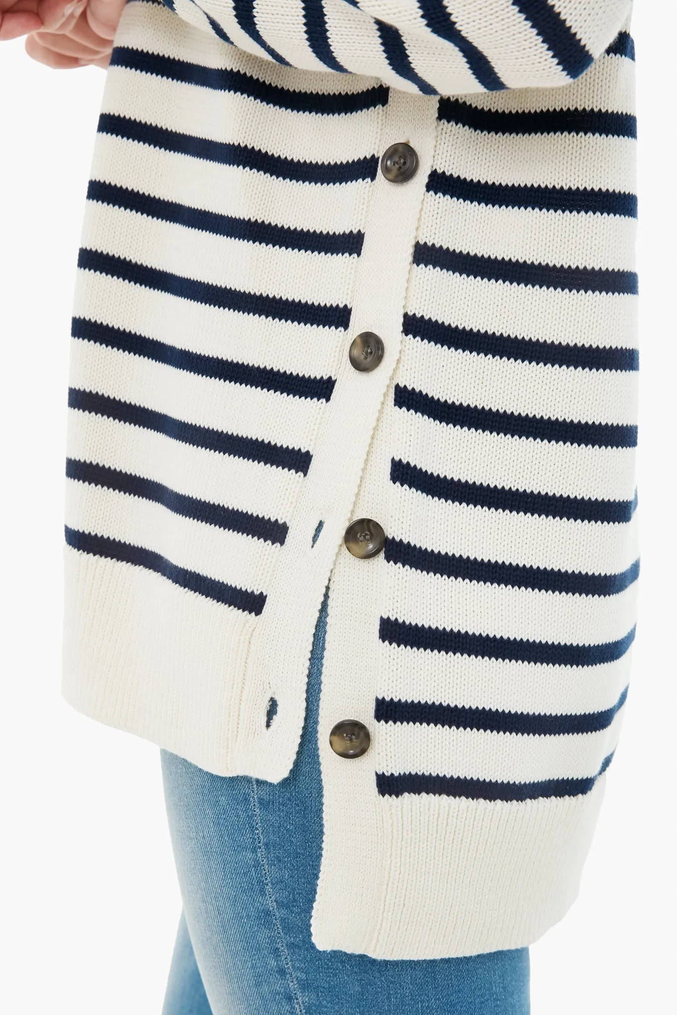 Ivory Bar Harbor Striped Sweater