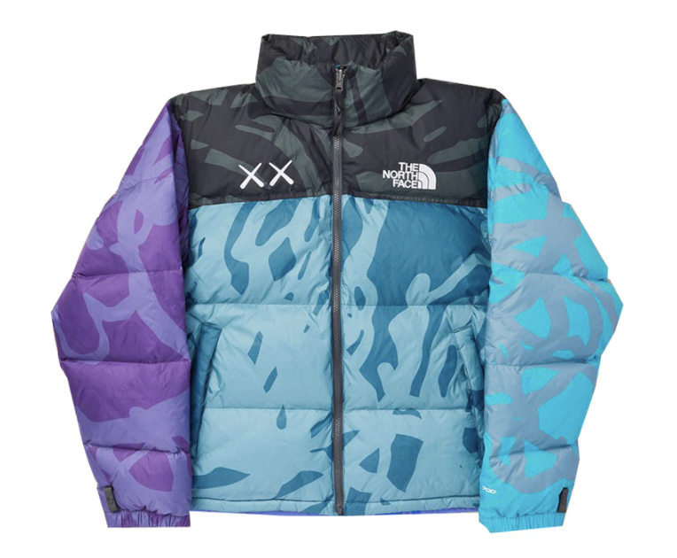 KAWS x The North Face Nuptse Jacket Blue/Purple