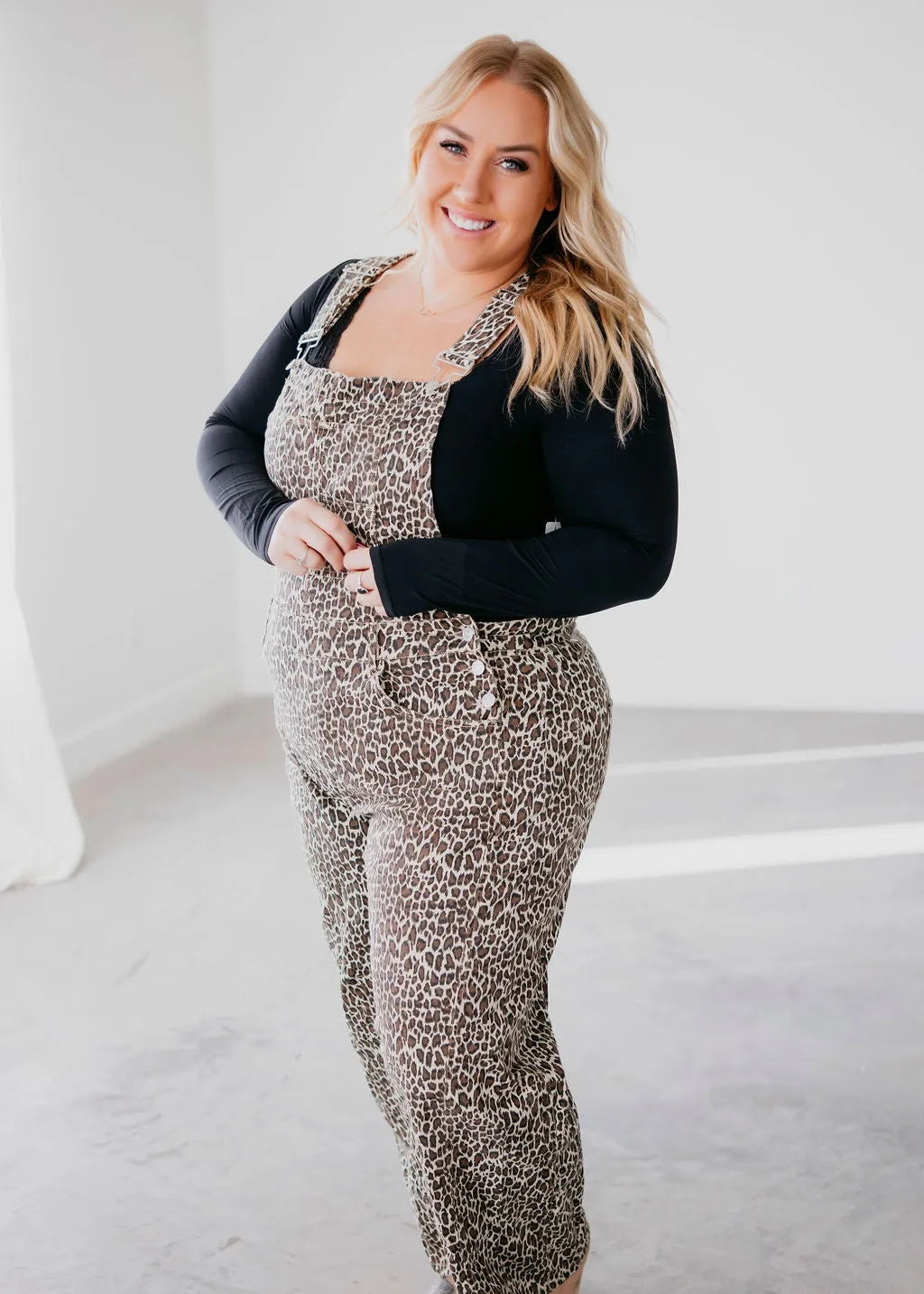 Kennedy Leopard Print Overalls