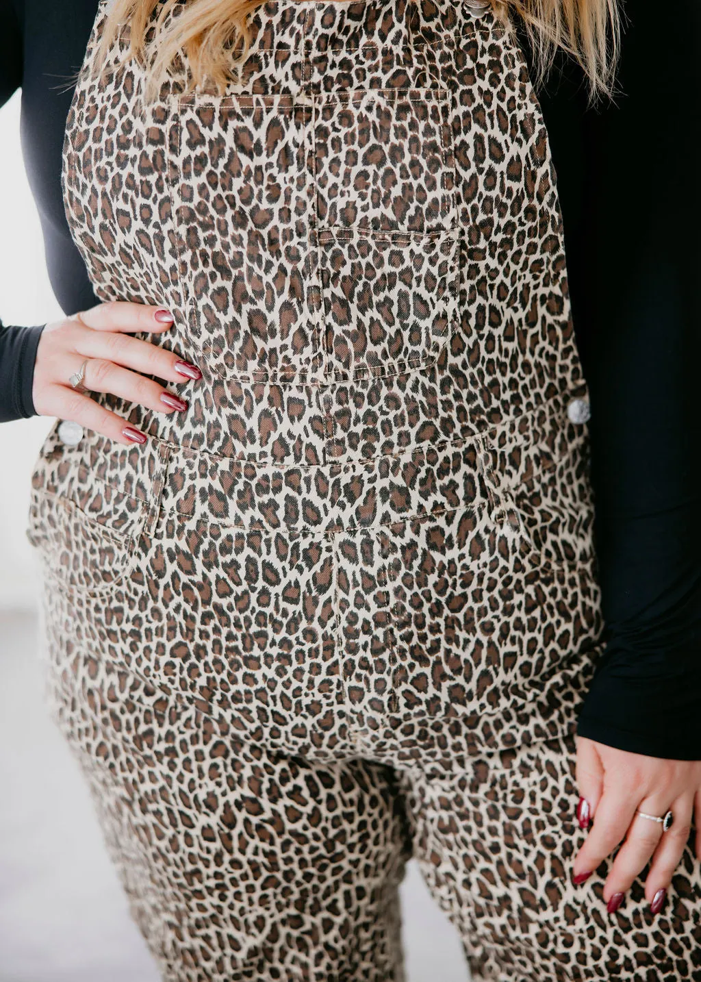 Kennedy Leopard Print Overalls