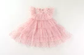 KHLOE SOFT TULLE TUTU DRESS - GOLDEN DOTS