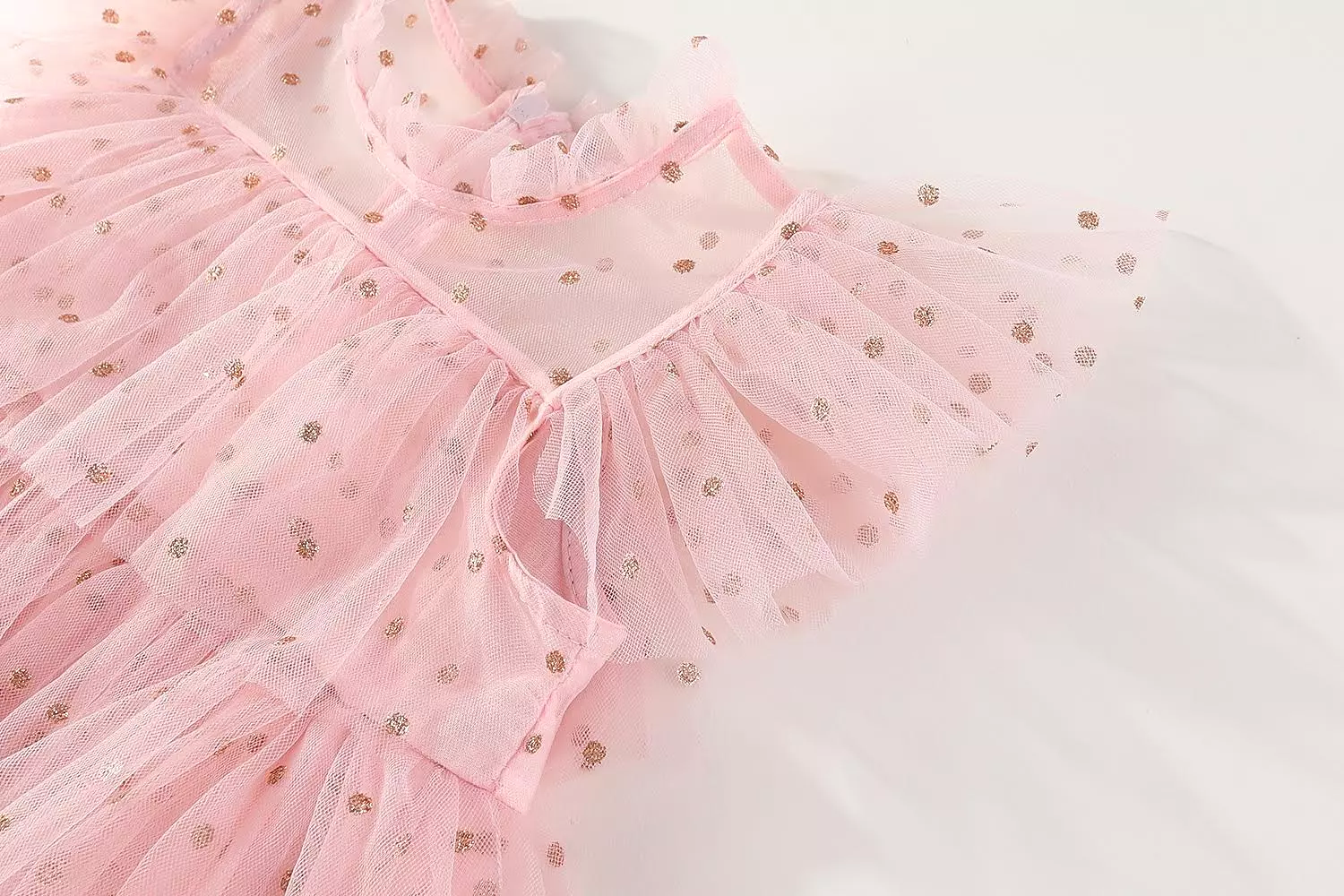 KHLOE SOFT TULLE TUTU DRESS - GOLDEN DOTS