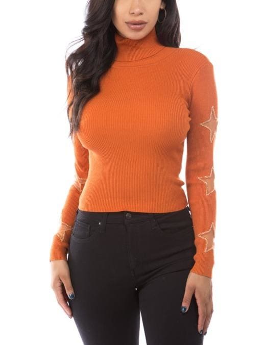 Knit turtle neck sweater