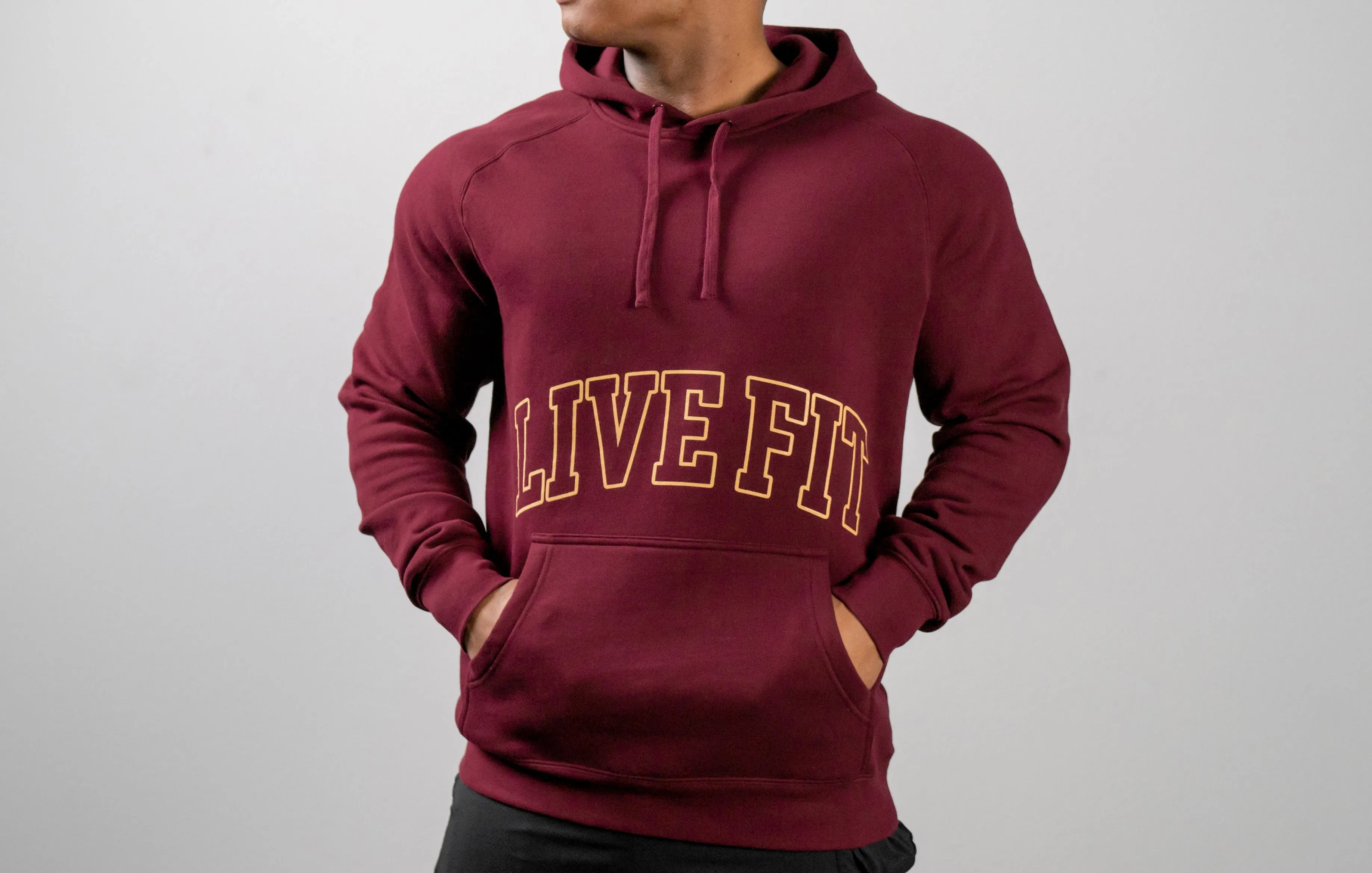 Letterman Hoodie - Maroon