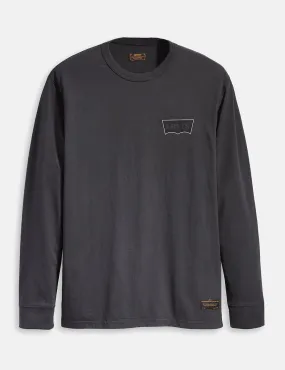 Levis Skate Graphic Long Sleeve T-Shirt - LSC Black/Batwing