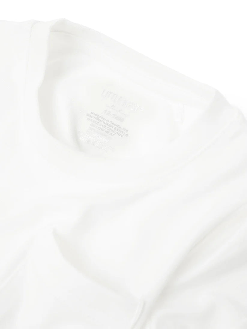 Little Bipsy Bamboo Pocket Tee - Off White