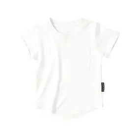 Little Bipsy Bamboo Pocket Tee - Off White