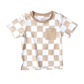 Little Bipsy - Checkered Tee - Beige