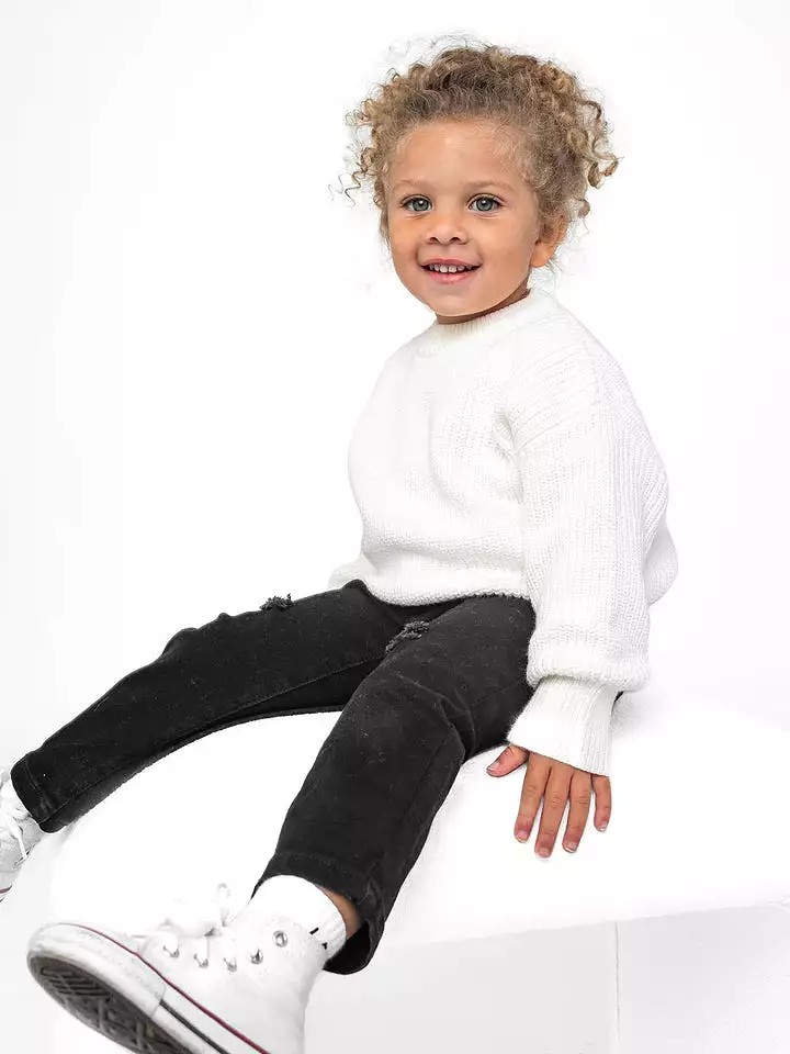 Little Bipsy - Chunky Knit Sweater - Off White