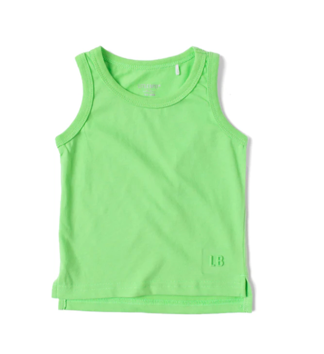 Little Bipsy - Elevated Tank Top in Electric Green