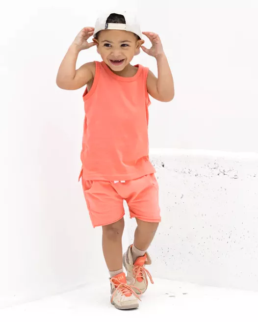 Little Bipsy - Elevated Tank Top in Electric Pink