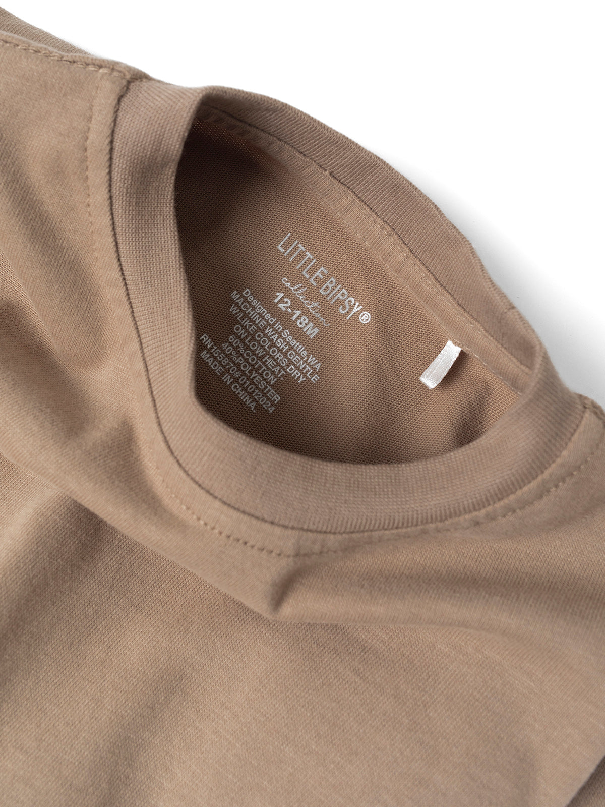 Little Bipsy Elevated Tee - Taupe