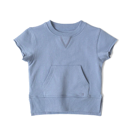 Little Bipsy - Raw Edge Crewneck - Sky Blue