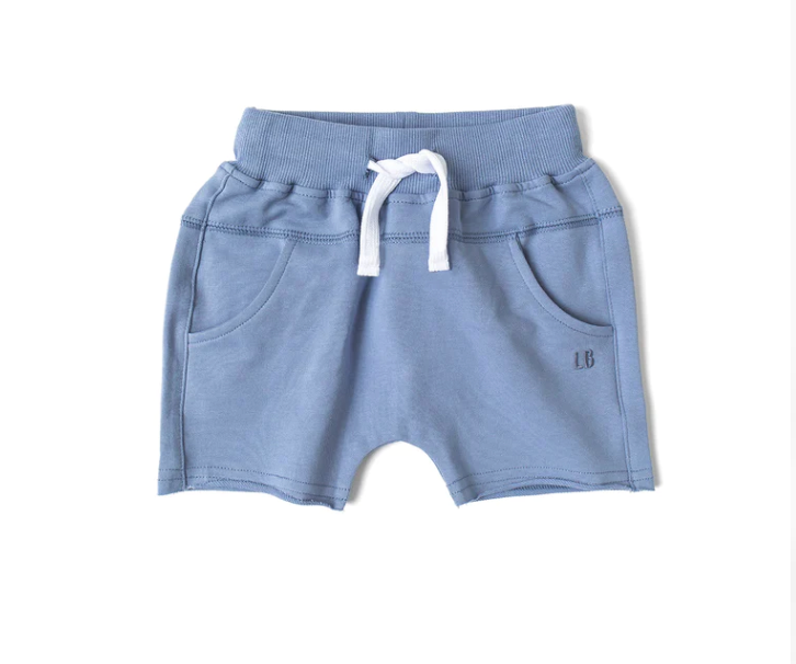 Little Bipsy - Raw Edge Harem Short - Sky Blue