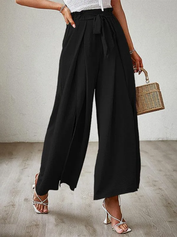 Loose Pleated Wide Leg Women's pants