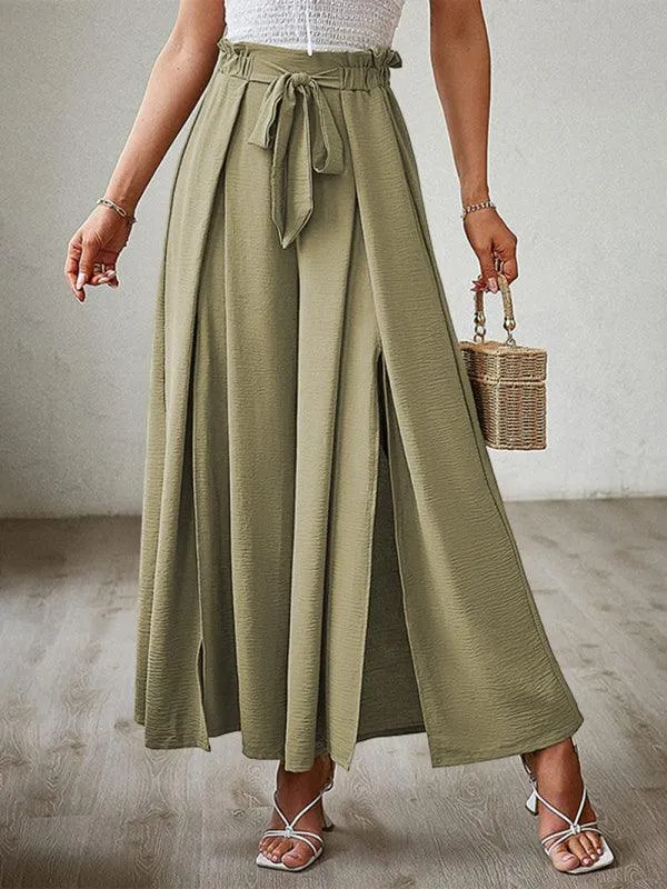 Loose Pleated Wide Leg Women's pants