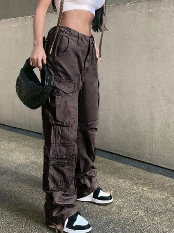 Loose Wide Leg Women's Cargo Pants