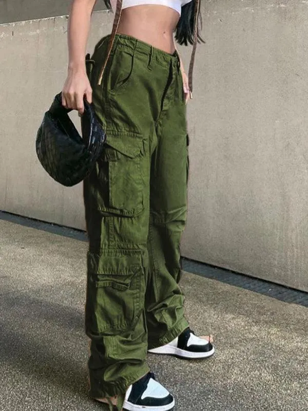 Loose Wide Leg Women's Cargo Pants