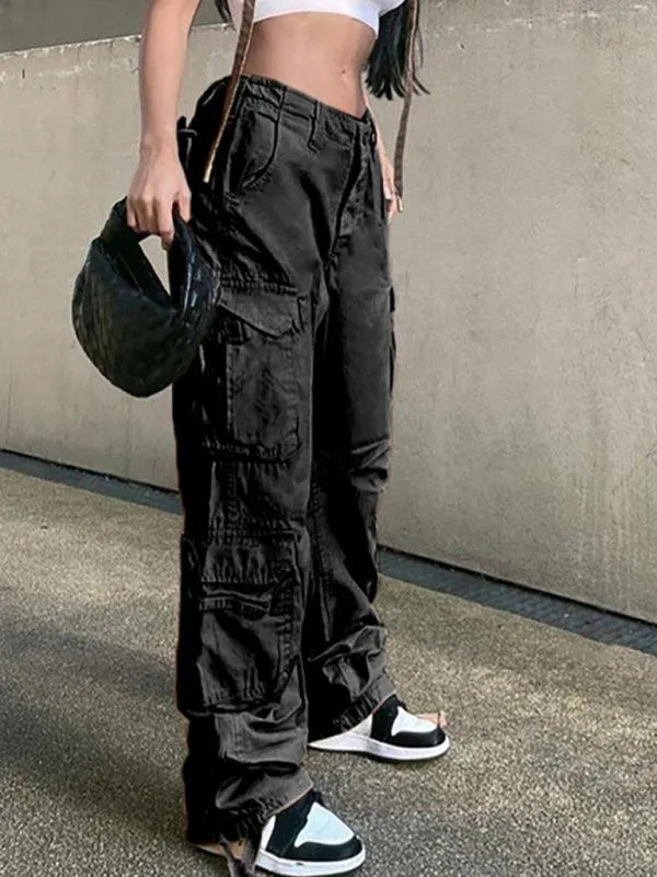 Loose Wide Leg Women's Cargo Pants