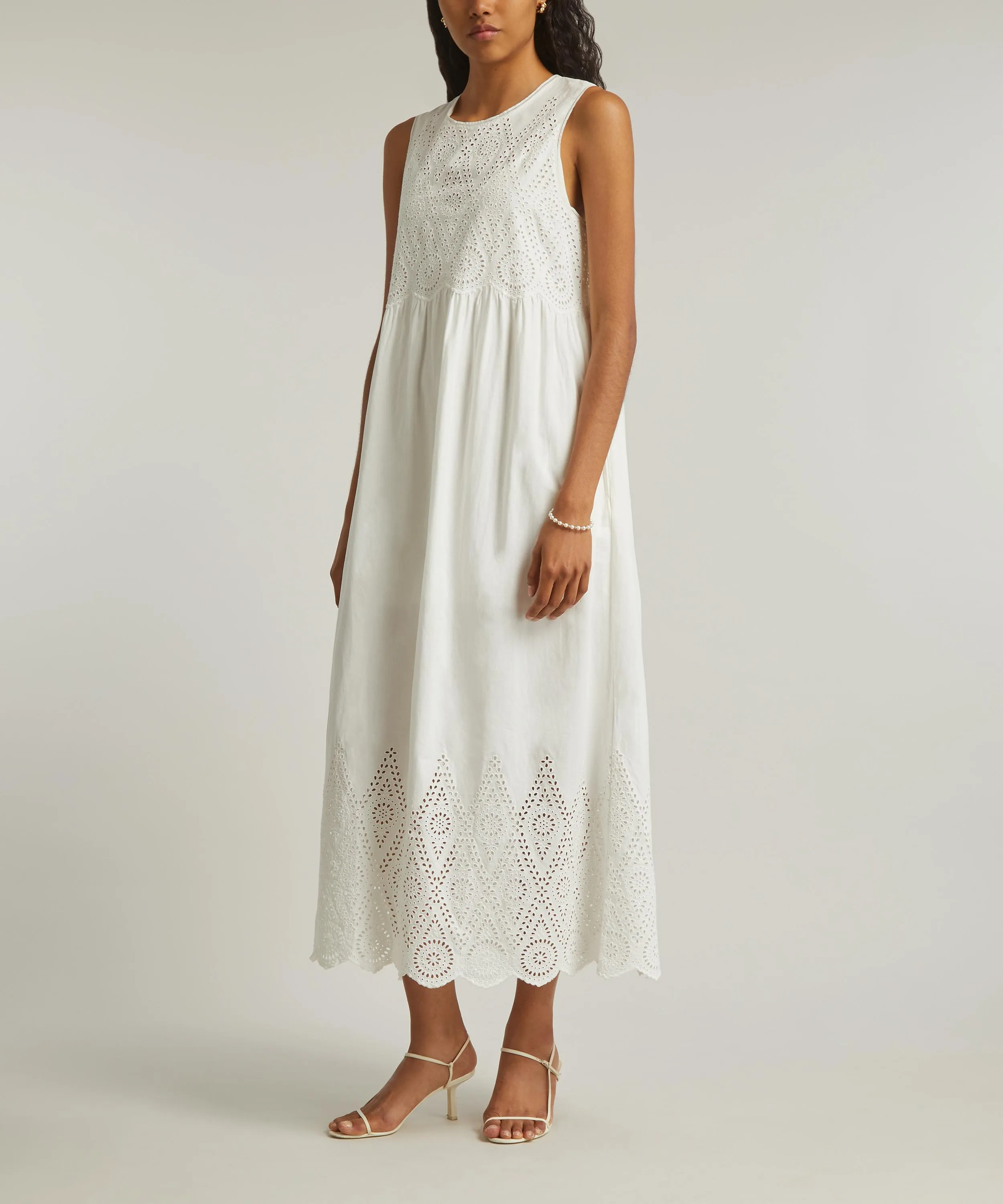 Louisa Cotton Broderie Anglaise Shift Dress