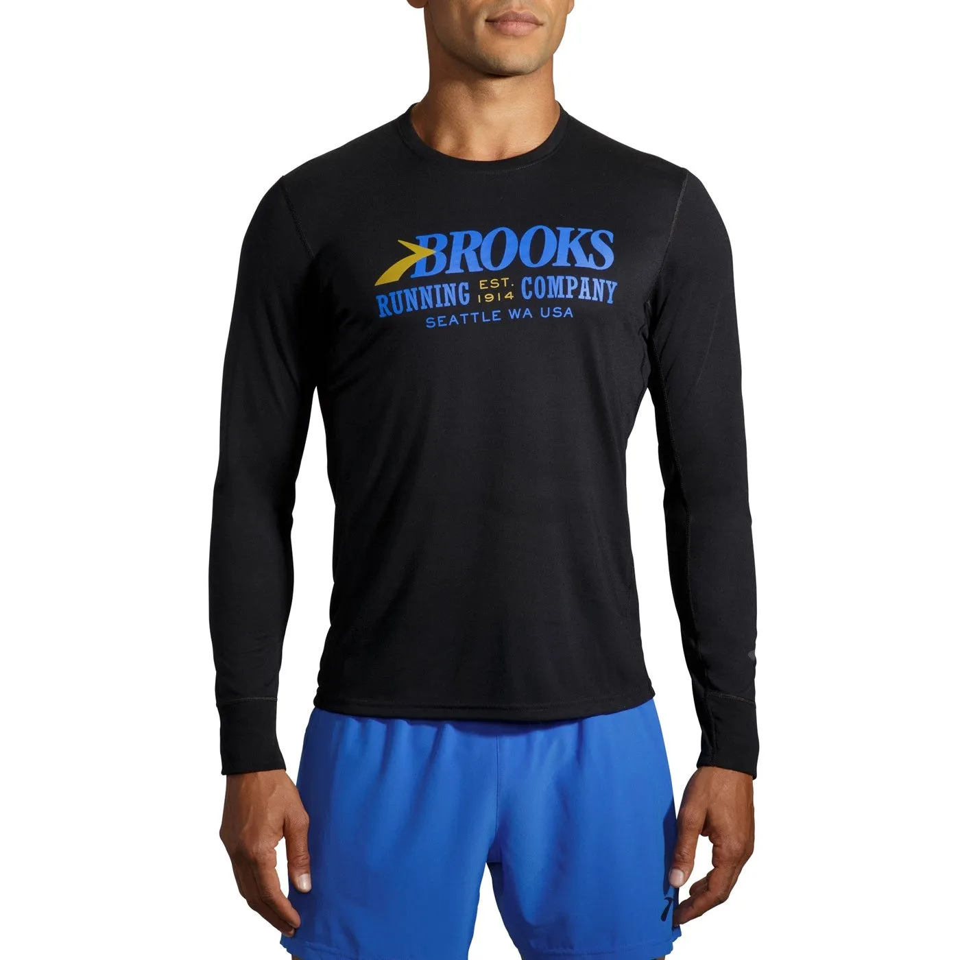 M Brooks Distance Graphic Long  Sleeve