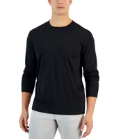 Macy's Alfani Alfatech Long Sleeve Crewneck T-Shirt, Created for Macy's