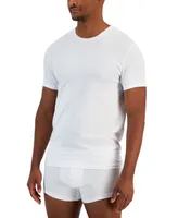 Macy's Alfani Men's 4-Pk. Classic-Fit Solid Cotton Undershirts, Created for Macy's