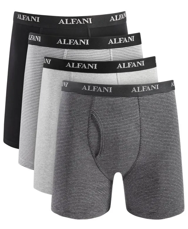 Macy's Alfani Men's 4-Pk. Moisture-Wicking Cotton Boxer Briefs