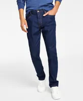 Macy's Alfani Men's David-Rinse Straight Fit Stretch Jeans, Created for Macy's