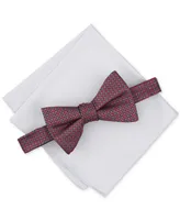 Macy's Alfani Men's Geo-Print Bow Tie & Pocket Square Set, Created for Macy's