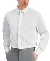 Macy's Alfani Men's Regular Fit Covered Placket Tuxedo Shirt, Created for Macy's