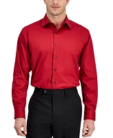 Macy's Alfani Men's Regular-Fit Temperature Regulating Solid Dress Shirt, Created for Macy's