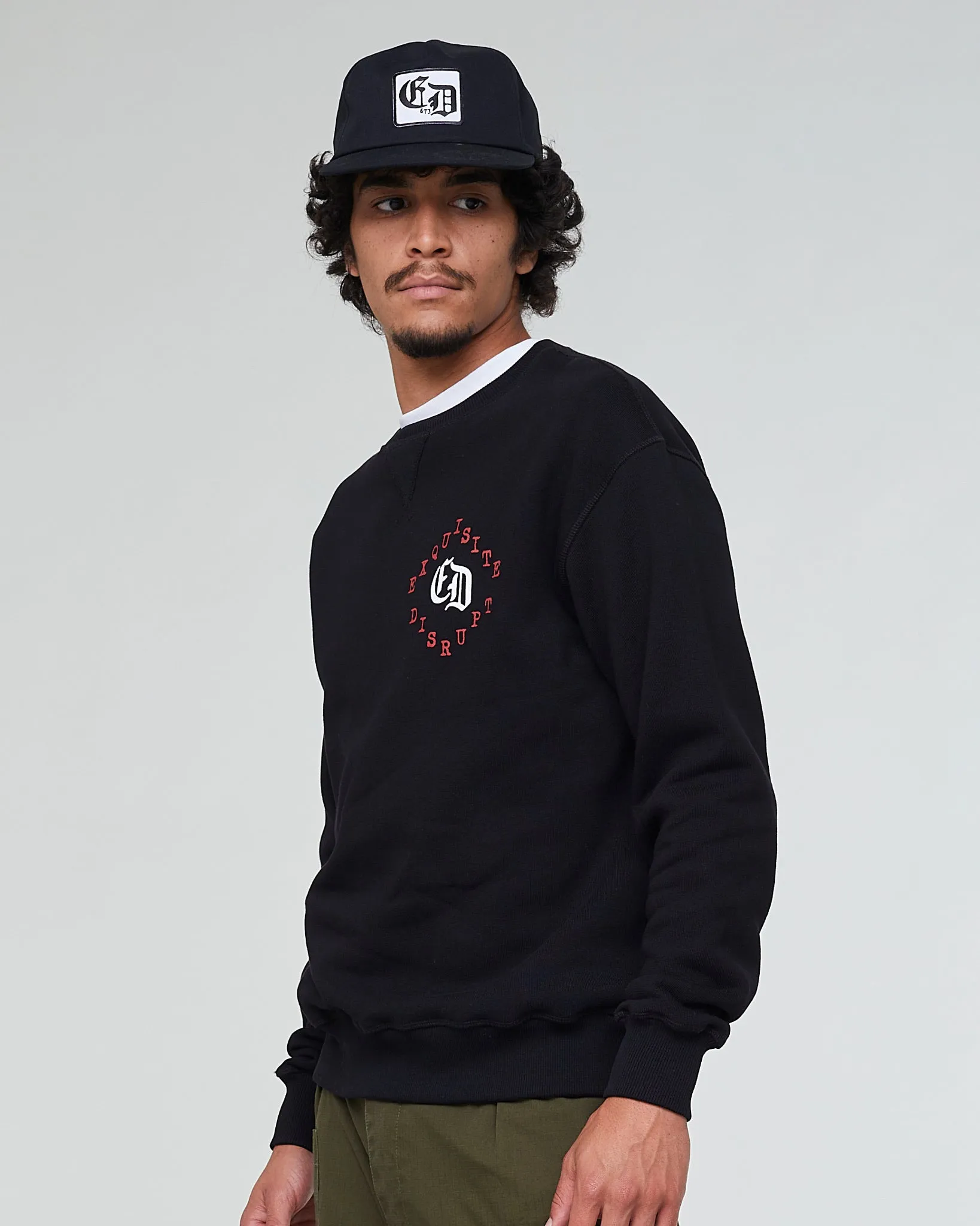 Max Sweater Disrupt Black Fleece Black