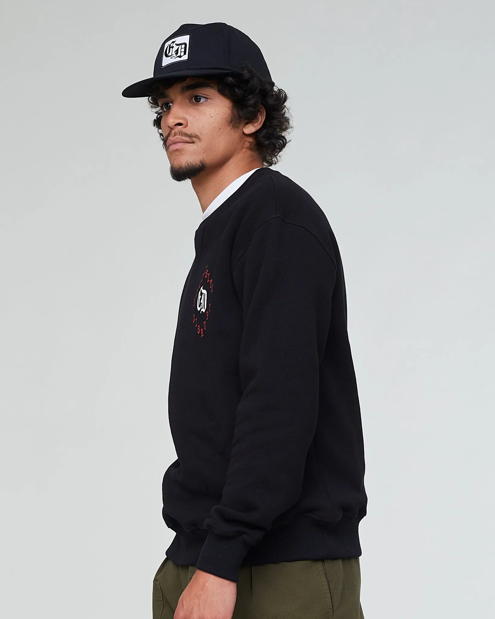 Max Sweater Disrupt Black Fleece Black