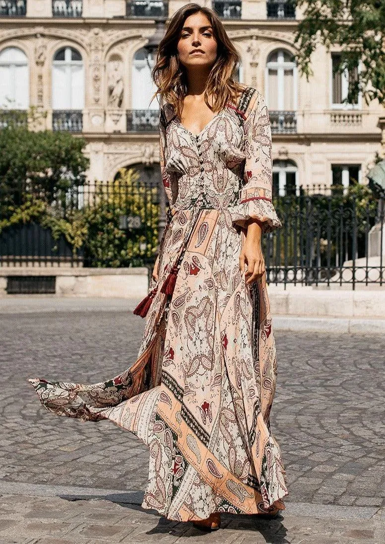 Maxi Print Dress Frida